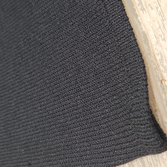 VINTAGE 80s ST.JOHN CLASSIC Evening KNIT SKIRT Set, Black, Women's Small - Picture 14 of 16